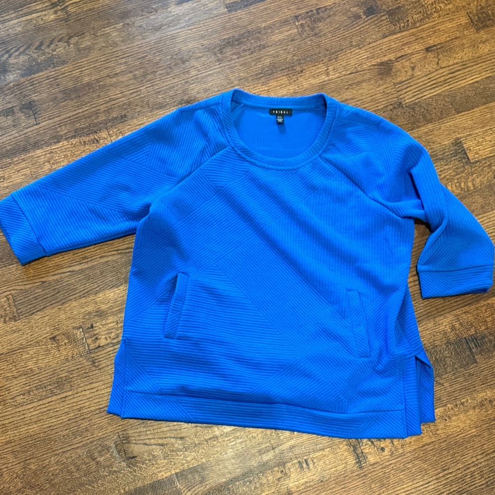 Tribal Bright Blue Women's Sweatshirt size XL